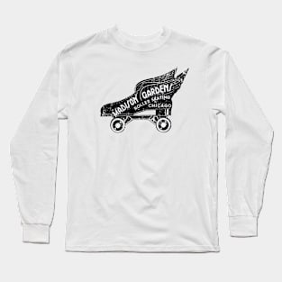 Vintage Madison Gardens Roller Skating, Chicago Long Sleeve T-Shirt